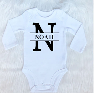 Last Name With Initial Bodysuit