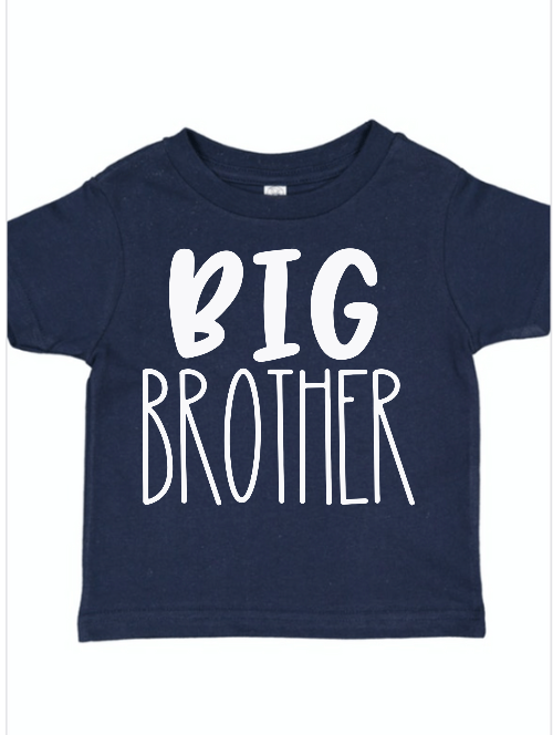 Big Brother Navy Sibling Shirt