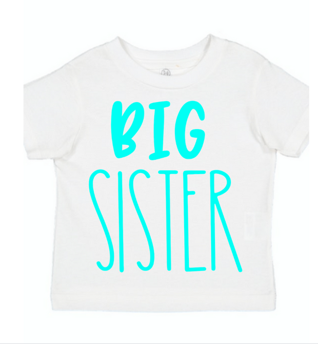 Big Sister White Sibling Shirt