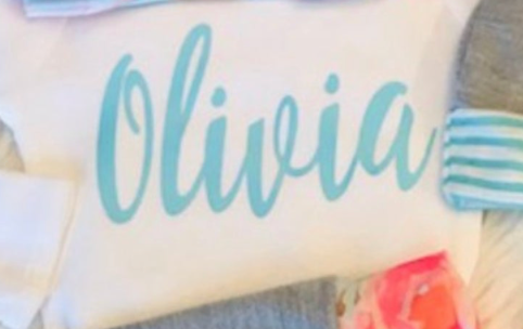 Baby Girl Personalized Name Bodysuit