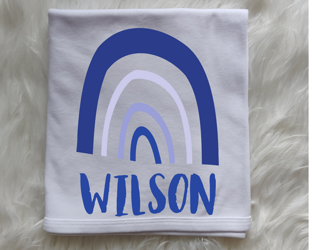 Just Joined Team Rainbow Swaddle-Blue